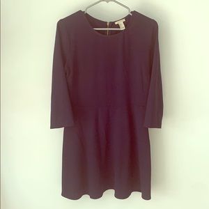 Navy blue high dress